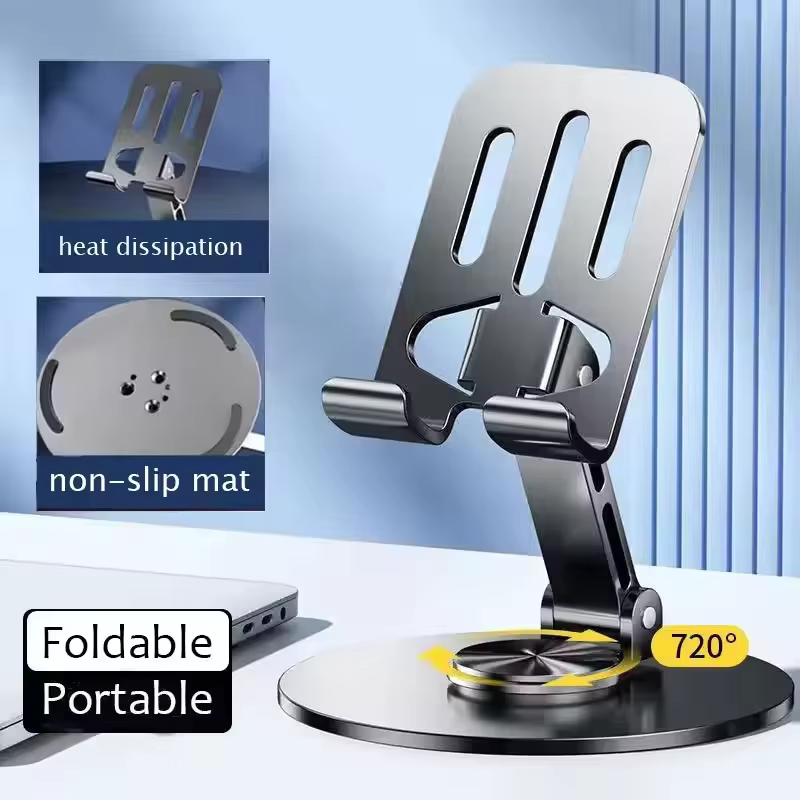 Tablet Stand Adjustable - 720 ° Вращающийся портативный держатель для